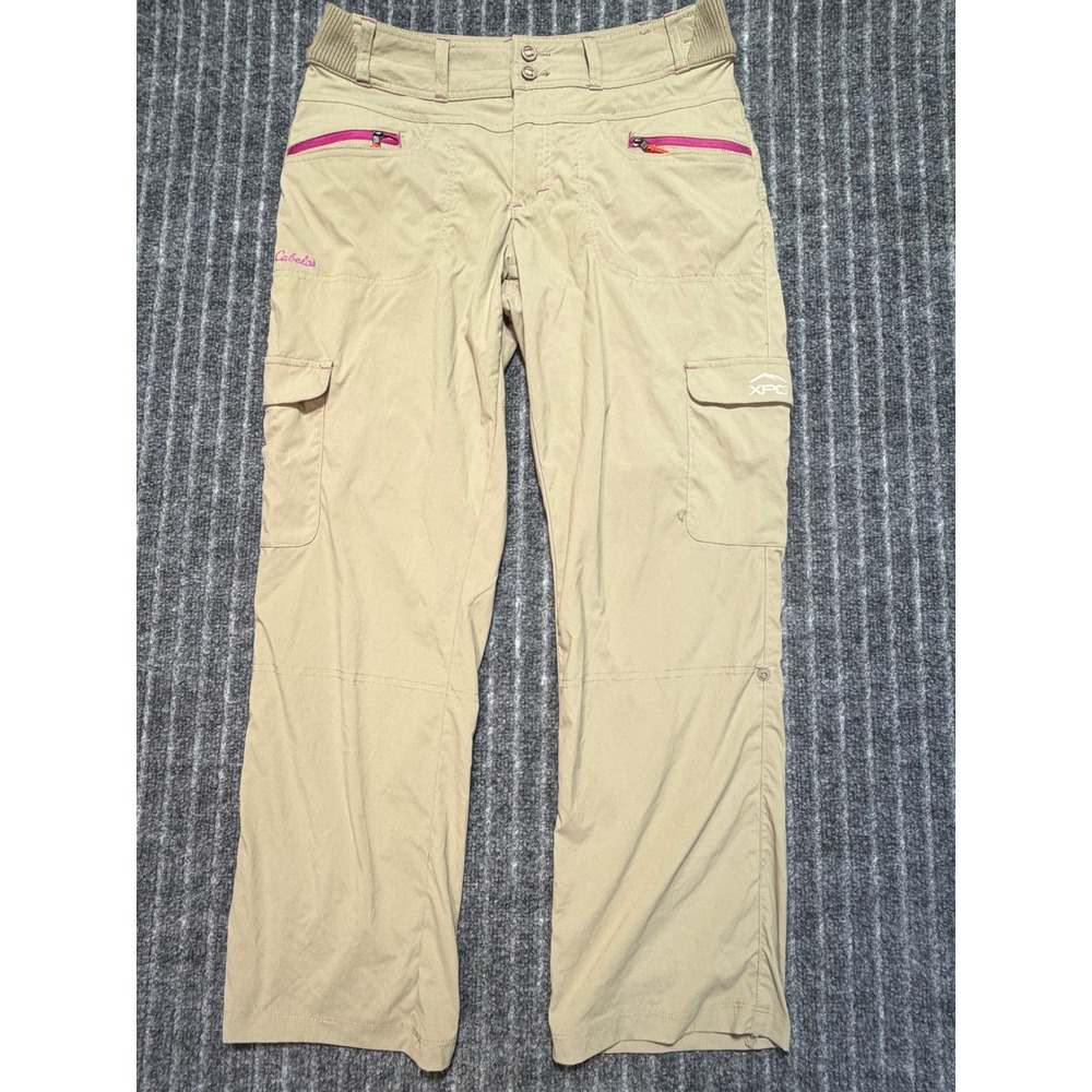 Cabelas XPG Cargo Pants Womens 4 Convertible Roll Tab Hiking Outdoors Gorpcore